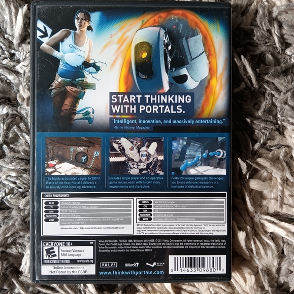 WIN MAC DVD Portal 2 Game - Picture 2 of 5